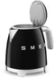 Smeg KLF05BLEU - Mini Waterkoker - 0,8L 1400W - Zwart