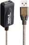 Ewent EW1013 - USB A Kabel - 5 m - Zwart