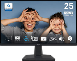 MSI MP251 - Monitor 24,5" - Full HD 1920x1080 100Hz IPS - Zwart
