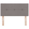 Hoofdbord met hoofdeinde Taupe 90 cm Stof