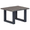 vidaXL - Salontafel - met - natuurlijke - randen - 60x60x40 - cm - acaciahout - grijs