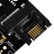 Silverstone ECM20 - Interfacekaart PCIe/SATA - M.2 - Zwart