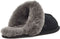UGG W Scuffette II - Dames Sloffen - Suède/Wol - Zwart/Grijs - Maat 37