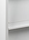 Tijdschriftenkast 195x100x42cm met onderkast Zwart