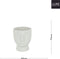 J-Line bloempot Gezicht - cement - wit - small - Ø 14.5 cm