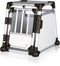 Trixie Transport Box Aluminium S - Transportkooi - Goede luchtcirculatie - Zilverkleurig/Zwart