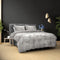 Dreamhouse Metallic Dekbedovertrek - 140x200/220 + 1 kussenslopen 60x70 - Zilver - Lits-Jumeaux