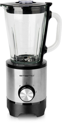 Emerio BL-130988 - Blender - 1,5 liter glazen kan 2 snelheden + pulsstand - Ice crush functie