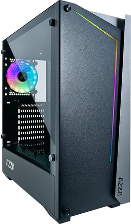 Azza APOLLO 430 Midi Tower Zwart, Transparant