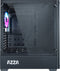 Azza APOLLO 430 Midi Tower Zwart, Transparant