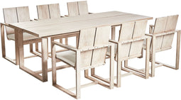 AZZANELLO - Tuinset 6-zits - Lichtbruin - Acaciahout