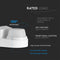 V-TAC VT-81008 - PIR Wandlamp - Bewegingssensor 180°/360° - IP65 Waterdicht - Wit