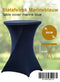 Statafelrok marineblauw 80 cm - partytafel - Alora tafelrok voor statafel - Statafelhoes - Bruiloft - Cocktailparty - Stretch Rok