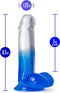 B de jouwe stella blauw 6 inch dildo blauw