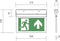 B-SAFETY BR599130 LED-vluchtwegverlichting Plafondopbouwmontage Uitgang, Vluchtweg, Rechts, Links