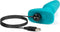 B Vibe Rimming Remote Control Buttplug - Blauw