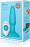 B Vibe Rimming Remote Control Buttplug - Blauw