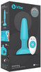 B Vibe Rimming Remote Control Buttplug - Blauw