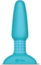 B Vibe Rimming Remote Control Buttplug - Blauw