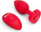 B-Vibe - Vibrerende Hartvormige Butt Plug M/L Rood