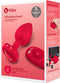 B-Vibe - Vibrerende Hartvormige Butt Plug M/L Rood