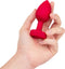 B-Vibe - Vibrerende Hartvormige Butt Plug M/L Rood