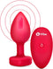 B-Vibe - Vibrerende Hartvormige Butt Plug M/L Rood