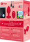 B-Vibe - Vibrerende Hartvormige Butt Plug M/L Rood