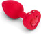 B-Vibe - Vibrerende Hartvormige Butt Plug M/L Rood