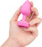 B-Vibe - Vibrerende Hartvormige Butt Plug S/M Roze