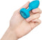 B-Vibe - Vibrerende Juwelen Plug S/M Blauw