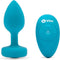 B-Vibe - Vibrerende Juwelen Plug S/M Blauw