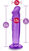 B Yours - Sweet 'N Small dildo 15 cm - Paars