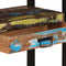 vidaXL - Einde - Tafels - Multikleur - 120x33x75 - cm - Massief - Gerecycled - Hout - en - Metaal