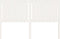 vidaXL - Hoofdbord - 155,5x4x100 - cm - massief - grenenhout - wit