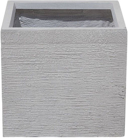 PAROS - Plantenbak - Wit - 30 cm - Klei-vezelmengsel