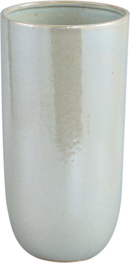 PTMD Bloempot Rhida - 17x17x35 cm - Keramiek - Parel