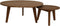 Salontafels rond tuin - ø75x37/ø45x35 - naturel - teak