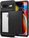 Spigen Slim Armor CS - Soft case - Versterkte valbescherming met pasjesvak - Zwart