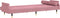 vidaXL - Slaapbank - met - kussens - fluweel - roze
