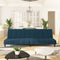 vidaXL - Slaapbank - 2-zits - fluweel - blauw
