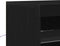 vidaXL - Dressoir - met - LED-verlichting - Zwart - Eiken - 60,5x37x100 - cm