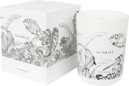Home Delight Sunrise - Geurkaars - ø8x10,5cm - wit/zwart