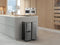 Umuzi Cleaning prullenbak - 60L - Soft close - 3 compartimenten - Metaalgrijs