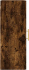 vidaXL - Hangkast - 34,5x34x90 - cm - gerookt - eikenkleurig