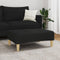 vidaXL - Voetenbank - 77x55x31 - cm - stof - zwart