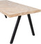 WOOOD Tablo Tafel Visgraat met 2-Standen Poot - Mango - 75x200x90