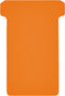 T-kaart djois formaat 2 48mm oranje 100st | 5 stuks