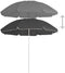 vidaXL - Parasol - met - stalen - paal - 180 - cm - antracietkleurig