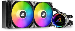 Sharkoon S80 RGB - Box ventilator - 2x 120mm LED - Zwart
